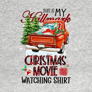 This Is My Christmas Movie Watching Shirt, Christmas shirt, Merry Christmas, buffalo plaid and Happy new year T-Shirt